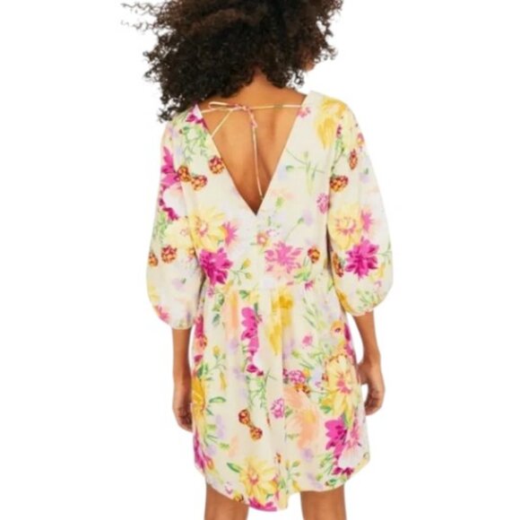 H&M floral V-neck dress size M - Picture 4 of 4